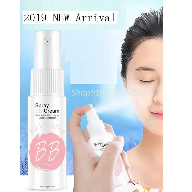 

Summer 20ml Spray BB Cream Brighten Whitening Concealer Moisturizing Face Makeup Portable Lazy Makeup Cream