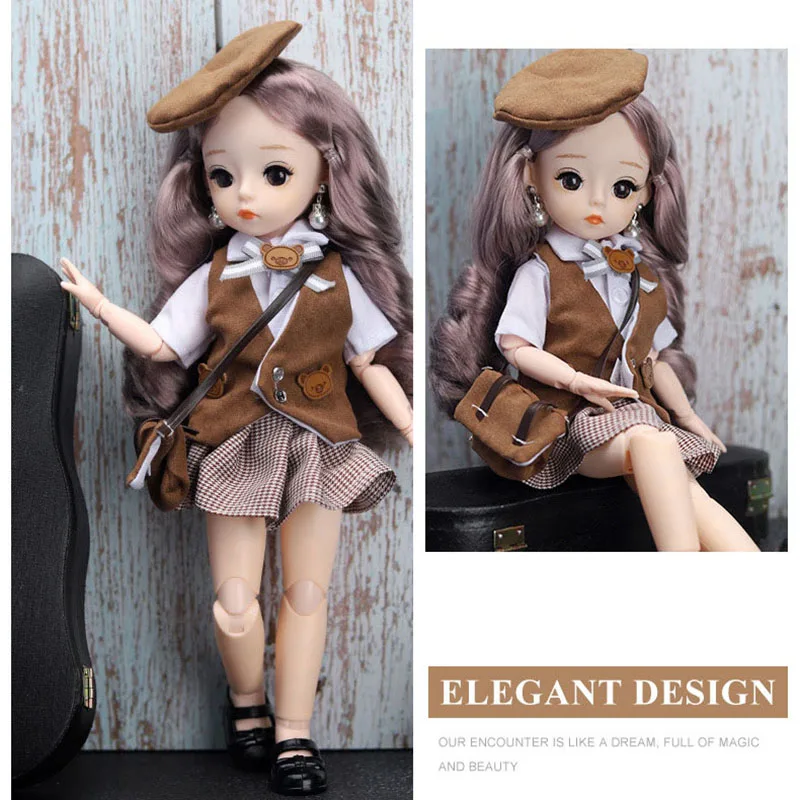 1/6 модные шарнирные куклы принцессы с одеждой 30 см платье юбки макияж игрушки для