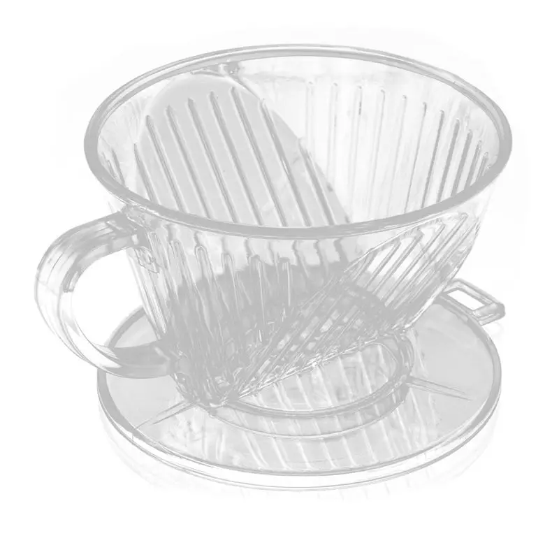 Clear Coffee Filter Cup Cone Maker Brewer Holder Plastic Reusable | Дом и сад