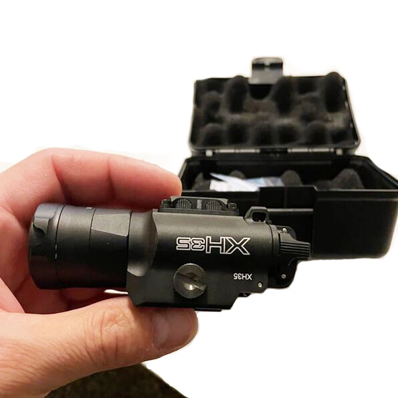 Tactical 1000 Lumens XH35 Weapon Light Flashlight Airsoft Dual Output Ultra-High White LED Brightness Strobe Weaponlight