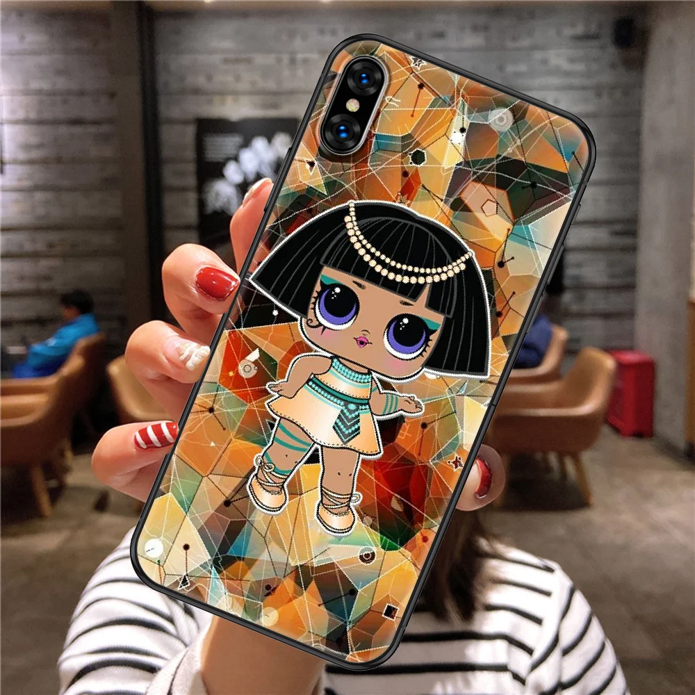 

LOL Doll cute Girls Phone Case Cover Hull For iphone 5 5s se 2 6 6s 7 8 12 mini plus X XS XR 11 PRO MAX black art hoesjes