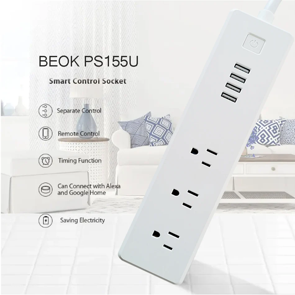 2 шт . Wifi умная розетка с питанием USB порт Tuya Smart Life приложение управление Alexa Google