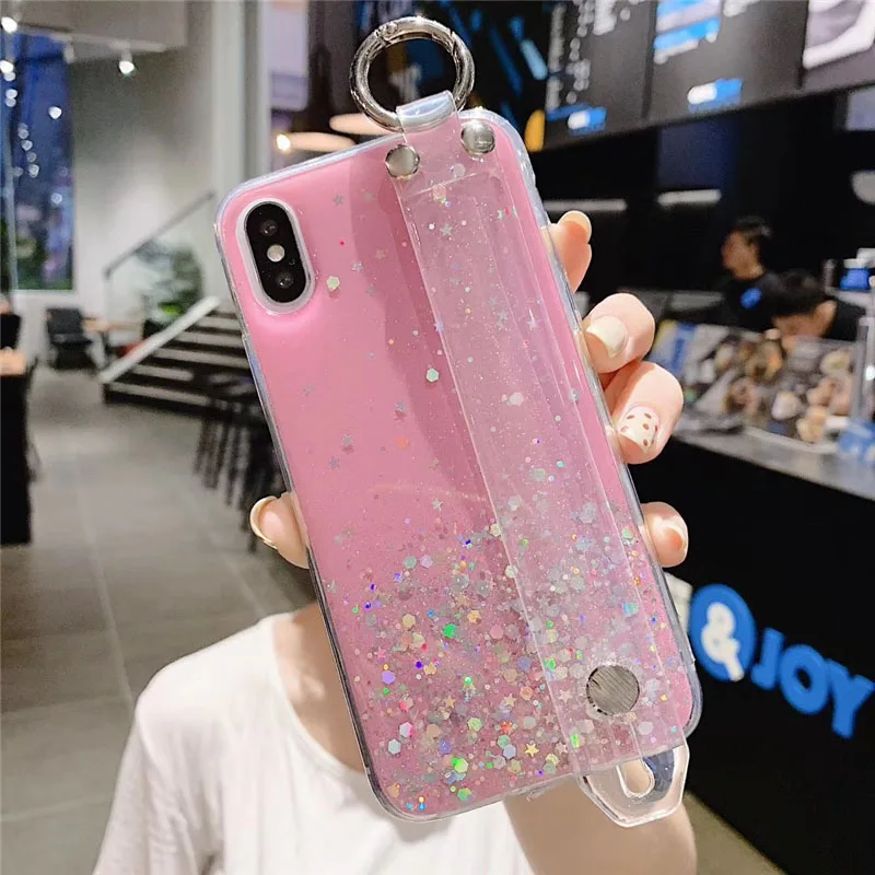 LOVECOM роскошный блестящий Блестящий чехол для iPhone XR XS Max 6 6S 7 8 Plus X горячий ремешок