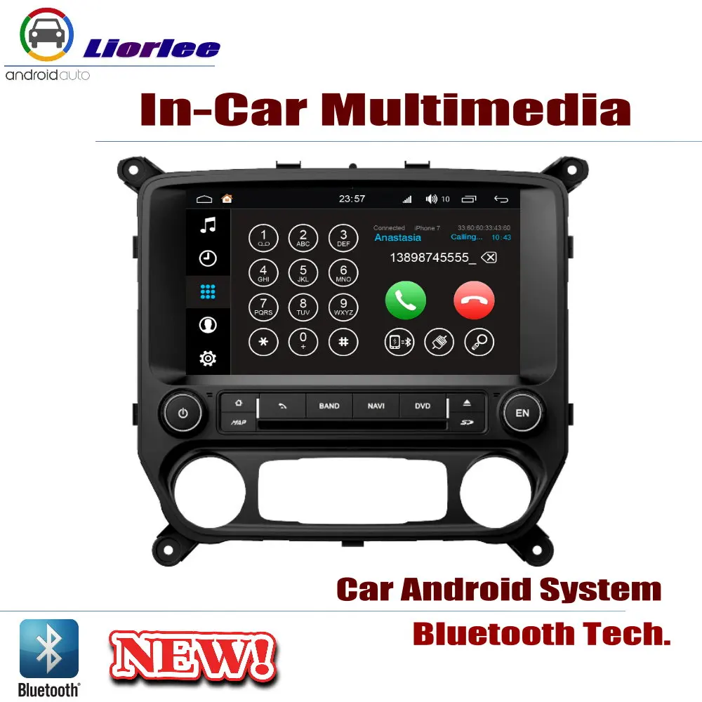Автомобильная система Android 1080P IPS ЖК экран для Chevrolet Chevy Silverado 2014 2019 DVD плеер GPS