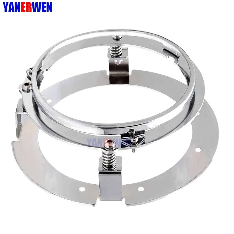 1 PCS Silver Bracket Кронштейн для мотоцикла 5 3/" кронштейн для фары 5,75 дюймов круглый кронштейн для крепления фар 5 3/4" кольцевые кронштейны для мотоцикла - Цвет: 1 PCS Silver Bracket