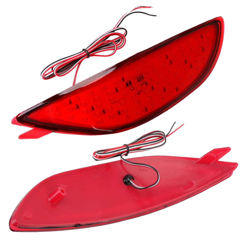 2 шт. Предупреждение светодиодные стоп светильник для заднего бампера Красные