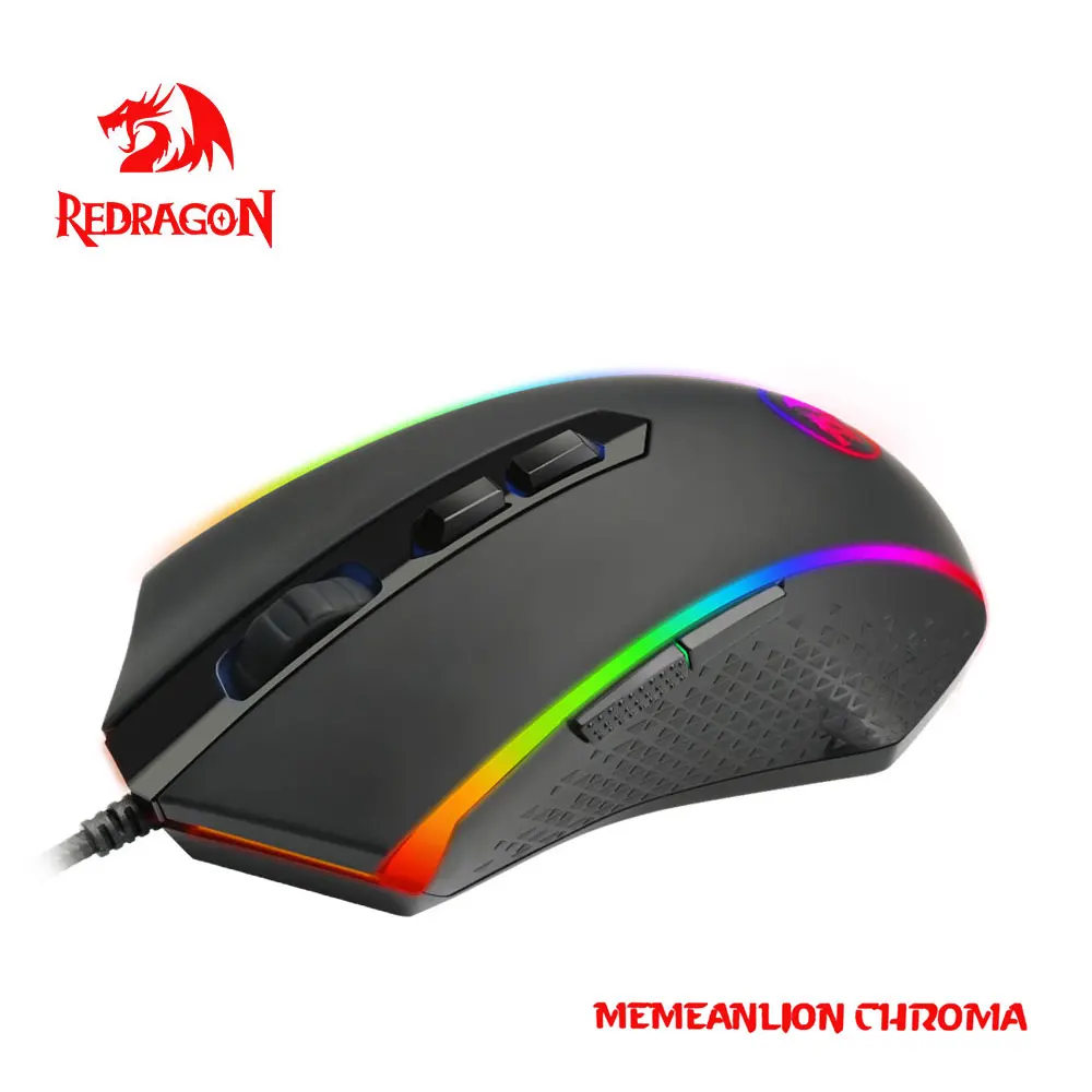 

Redragon CHROMA M710 USB Wired Gaming Computer Mouse Wired 10000 DPI 8 buttons 7 color mice Programmable ergonomic For PC Gamer