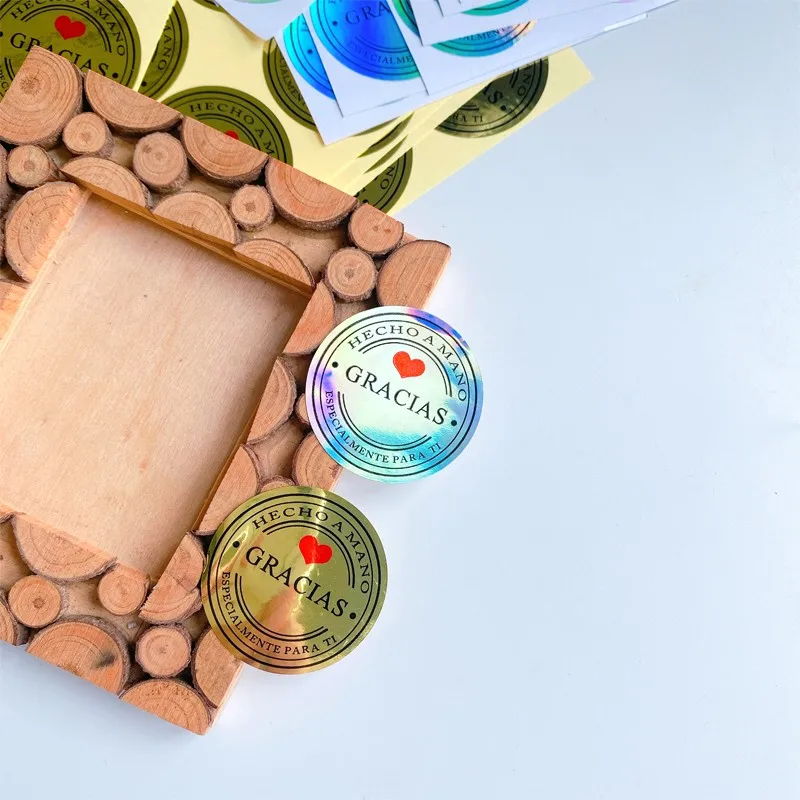 

Наклейки круглые водостойкие, 100 шт., для скрапбукинга, этикетки для печати