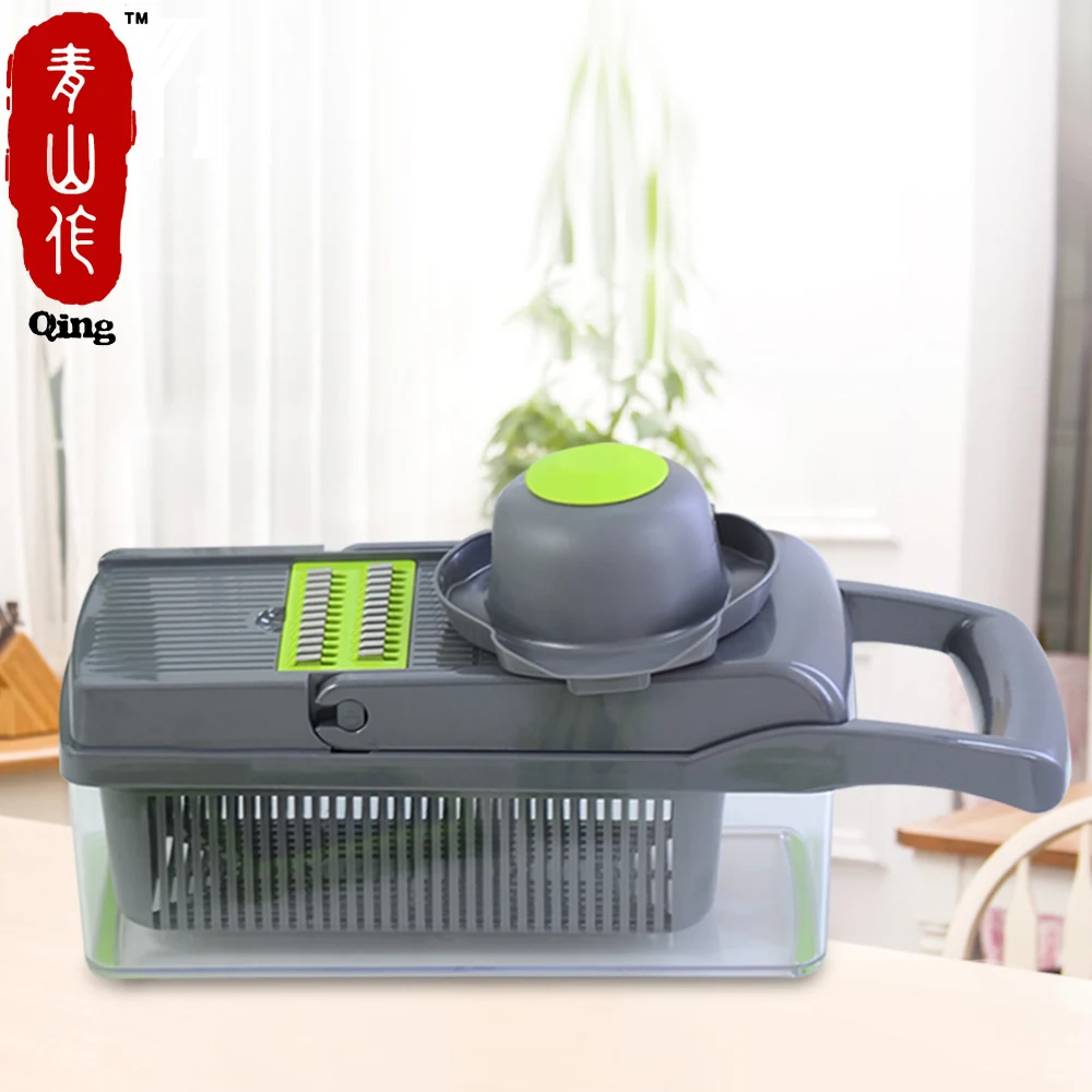 Qing измельчитель для кухни еды резак Овощечистка нож с семью сменными лезвиями