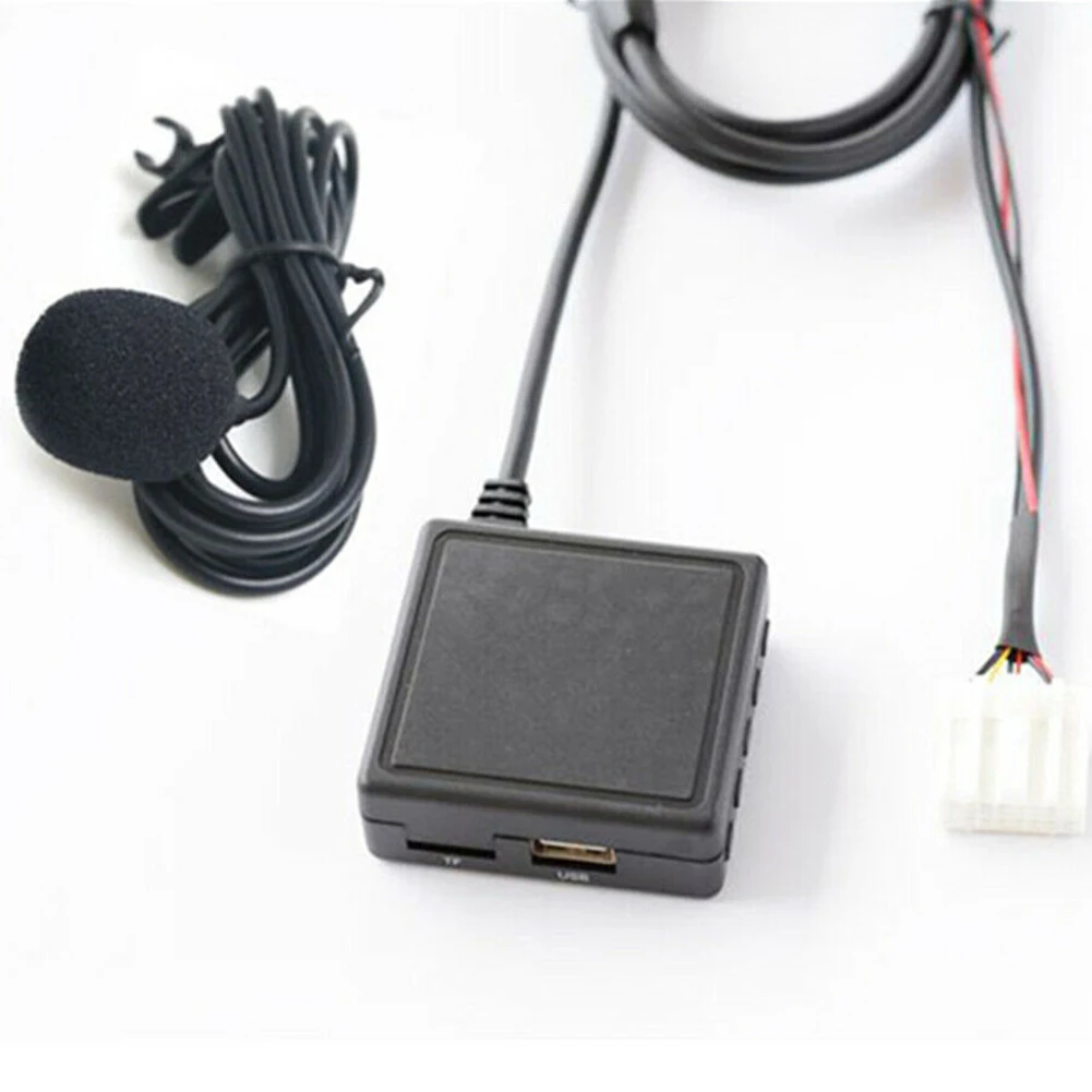 Новое поступление высокое качество AUX USB аудио кабель адаптер Bluetooth + микрофон для