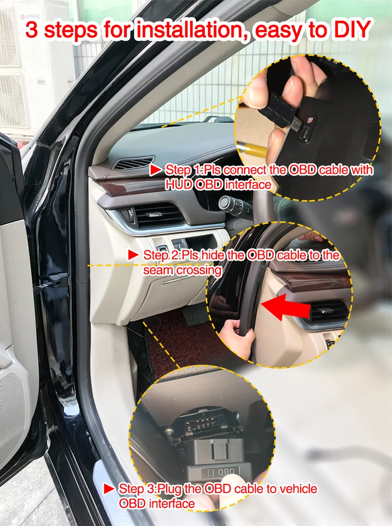 BigBigRoad автомобиля Hud Дисплей для peugeot 2008 208 3008 301 308 408 5008 508 4008 206 207 лобовое стекло проектор Предупреждение