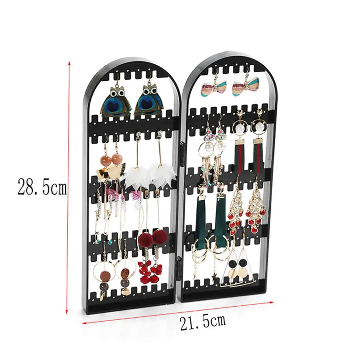 Пластиковая прозрачная витрина для сережек-гвоздиков с отверстиями 120/180/240/360