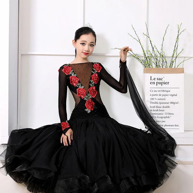 Платье для бальных танцев девочек платья конкурса | Тематическая одежда и