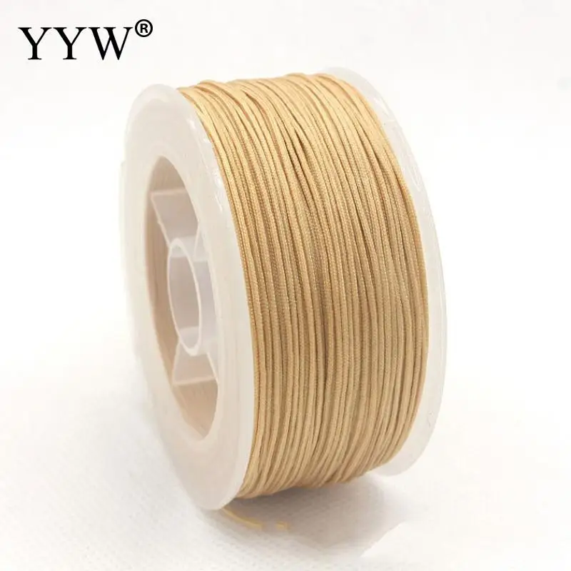 

0.8MM Mix Color Nylon Black Chinese Knotting Macrame Cord Braided DIY Beading Shamballa String Thread 65m/Spool