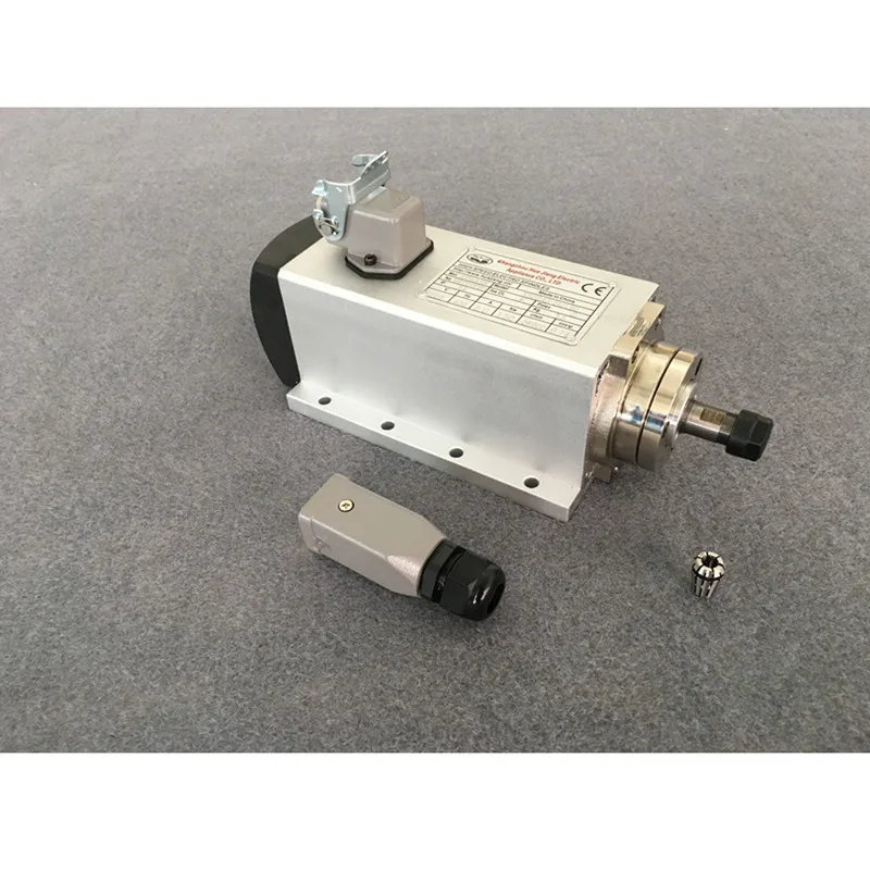 

1.5kw Air Cooled Spindle Motor Cnc Spindle Motor Square milling machine spindle + 1set ER11+13pcs ER11 collect