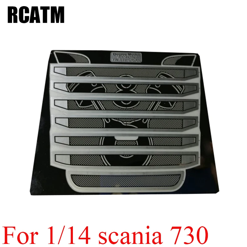 Металлическая решетка впускного капота средняя сеть для 1/14 Tamiya RC грузовика
