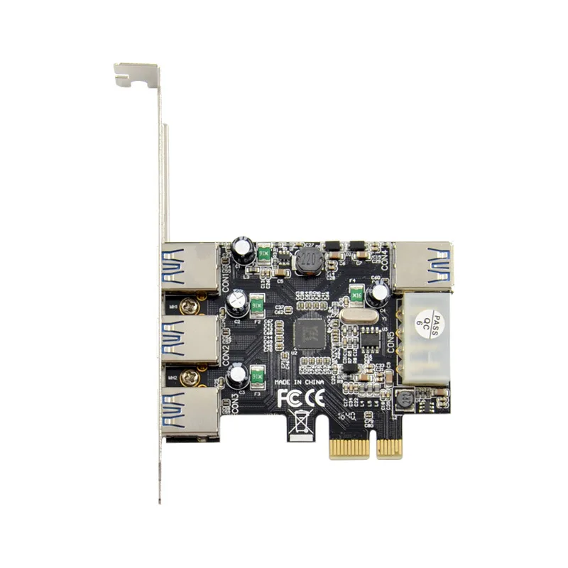 Добавить на карту 4 порта riser PCIE USB 3 0 карта расширения супер высокая скорость 5gbs USB3