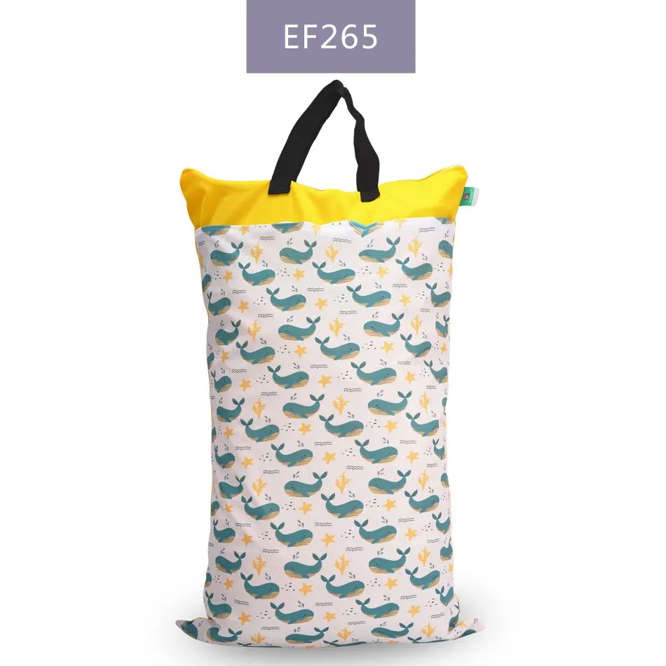 EF265-diaper bag Elinfant 40*70 см большая висячая Влажная/сухая сумка для белья для подгузников с двумя молниями водонепроницаемая сумка для подгузников Детская сумка для подгузников - Цвет: EF265-diaper bag