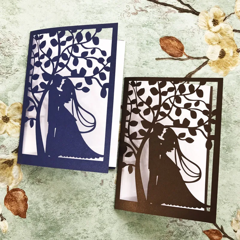 Пригласительная открытка тема на День святого Валентина украшение жемчужная