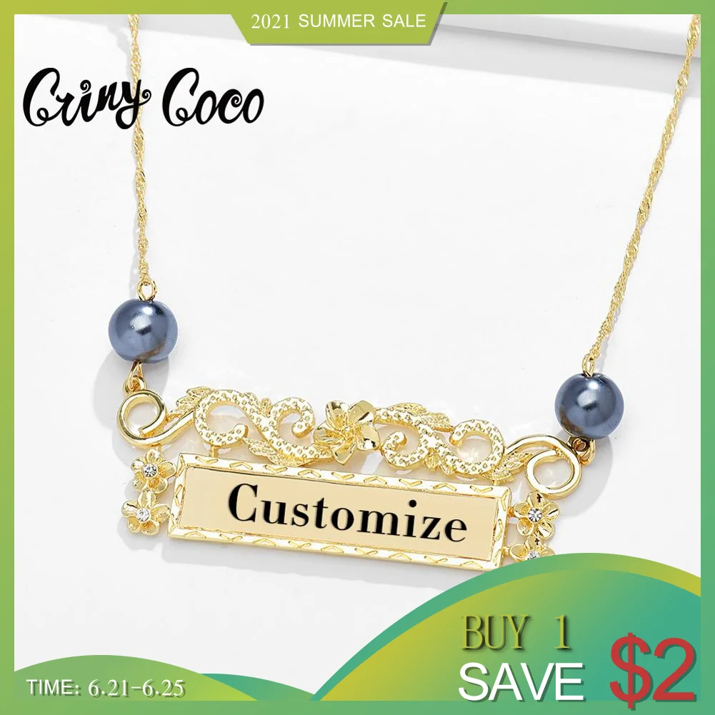 Cring Coco персонализированное название ожерелья в стиле пенданди модное гавайский