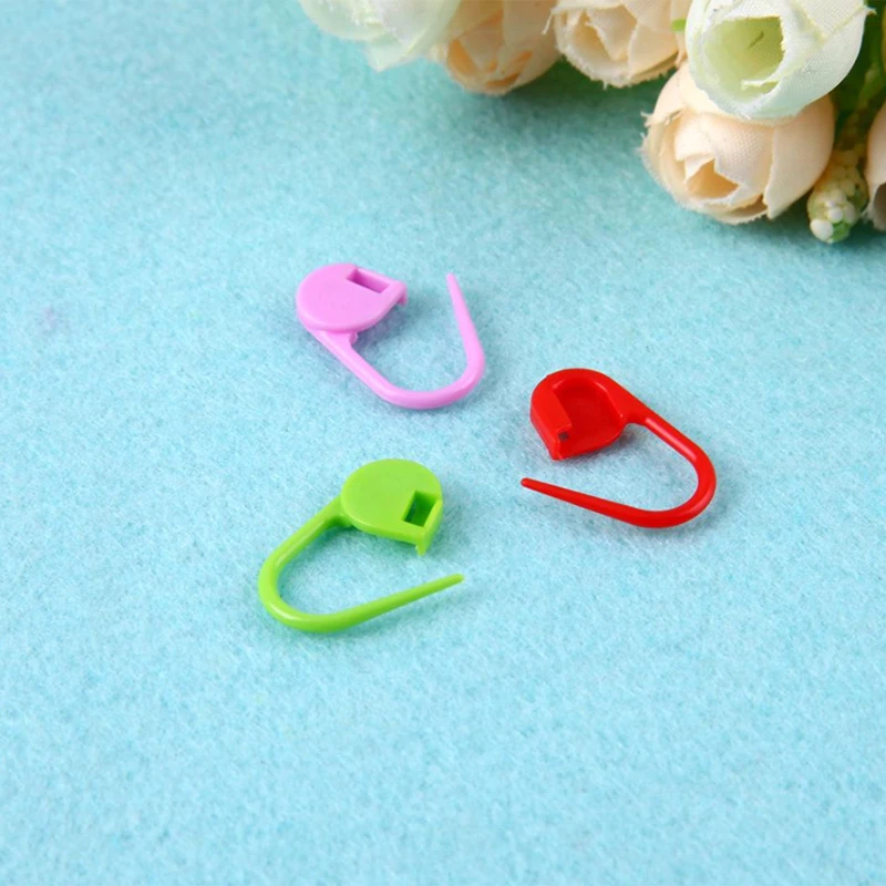 120 шт. 10 цветов мини-чехол вязаные аксессуары вязанные штифты пластиковые маркеры