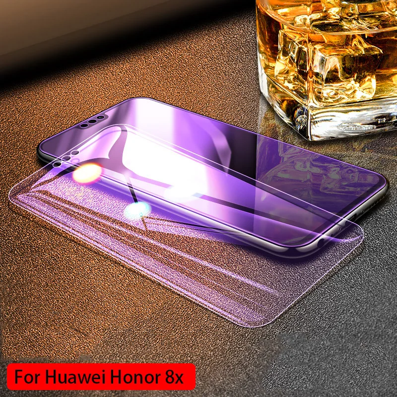 Honor 8X Защитное стекло для huawei Honor 8X Max 8C 8S 8A из закаленного стекла с защитой от синего и фиолетового цвета, светильник для Honor 9X Pro 8X Max - Цвет: Honor 8X