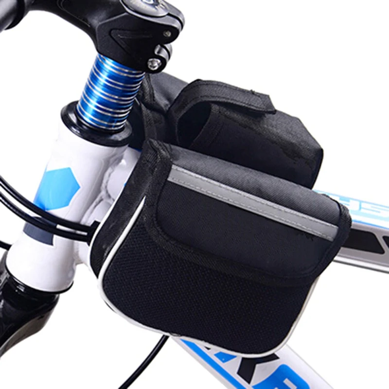 

Bike Bicycle Bag Front Tube Frame Holder Portable Waterproof Saddle Bag MTB Road Frame Bag Large Capacity Cycling Bags