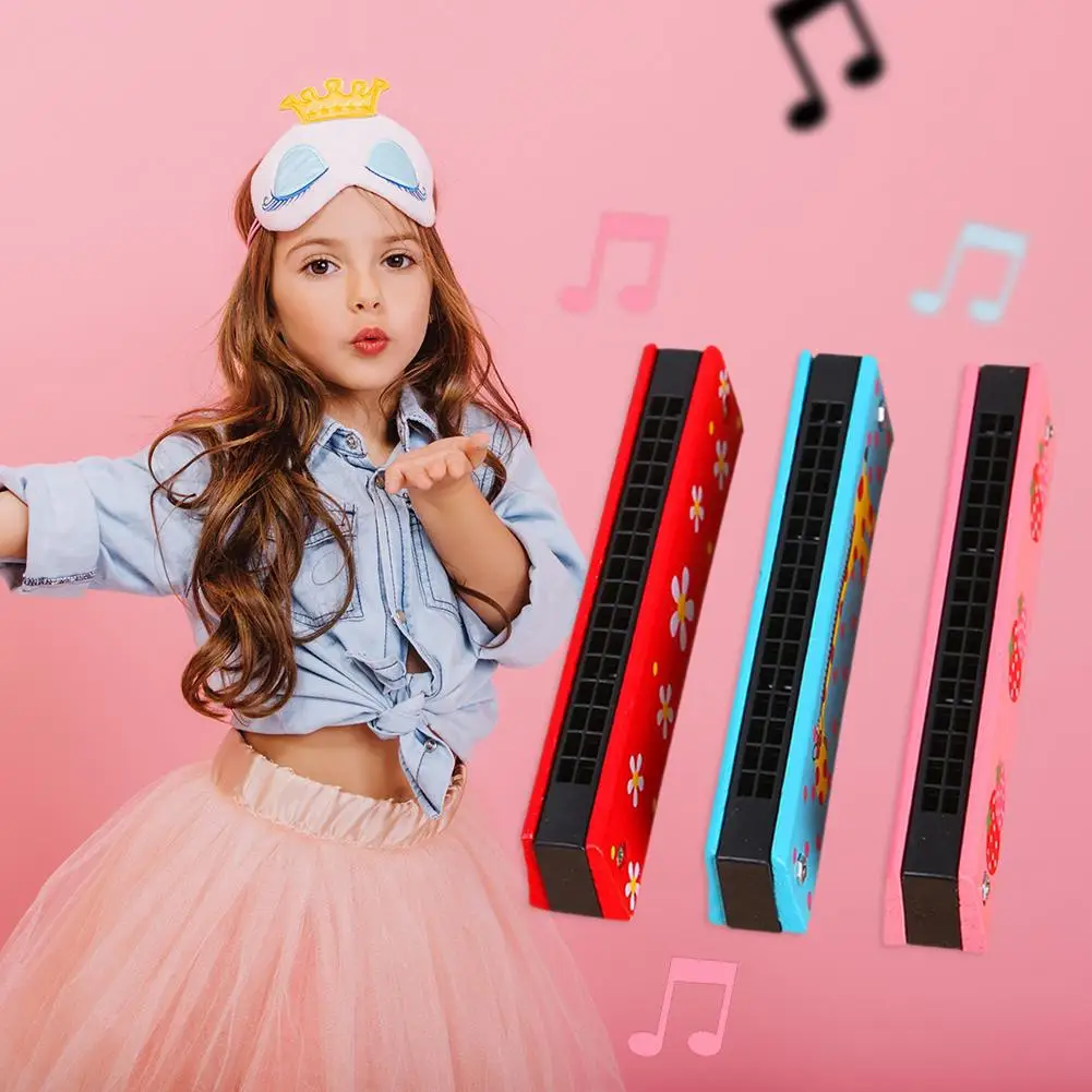 Arm&oacute;nica de dibujos animados para ni&ntilde;os, instrumento de viento para principiantes, juguetes educativos musicales para ni&ntilde;os-2