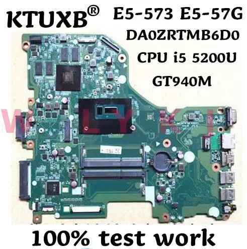 KTUXB DA0ZRTMB6D0 материнская плата для ноутбука ACER E5 573 573G ноутбук Процессор i5 5200U GT920M/940M