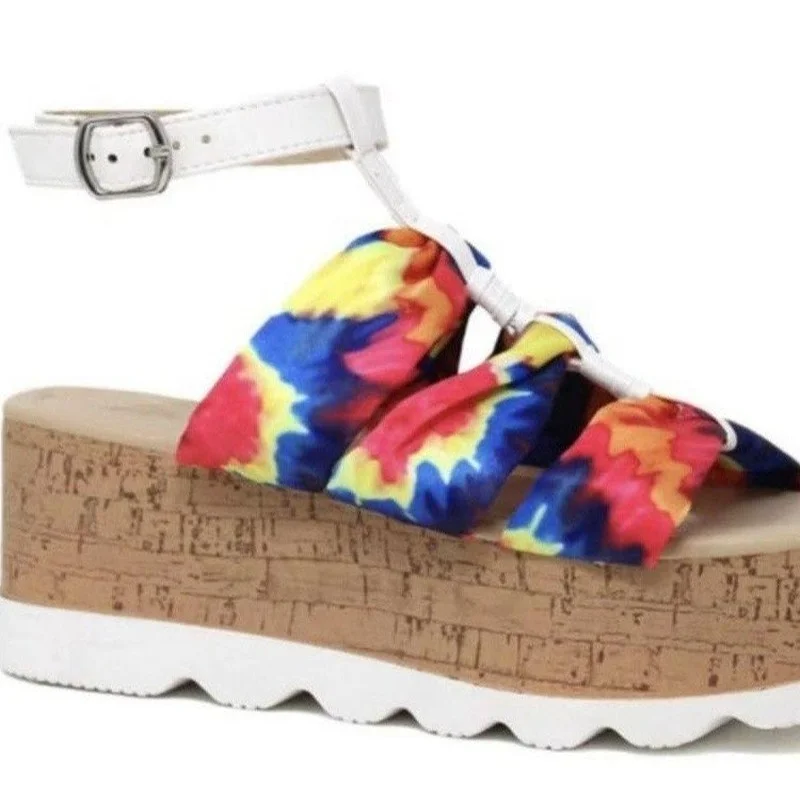 

2021 Fashion Women Platform Sandals Wedge Heel Shoes Women Sandals Open Toe Shoes Color Light Outdoor Shoes for Women Large Size