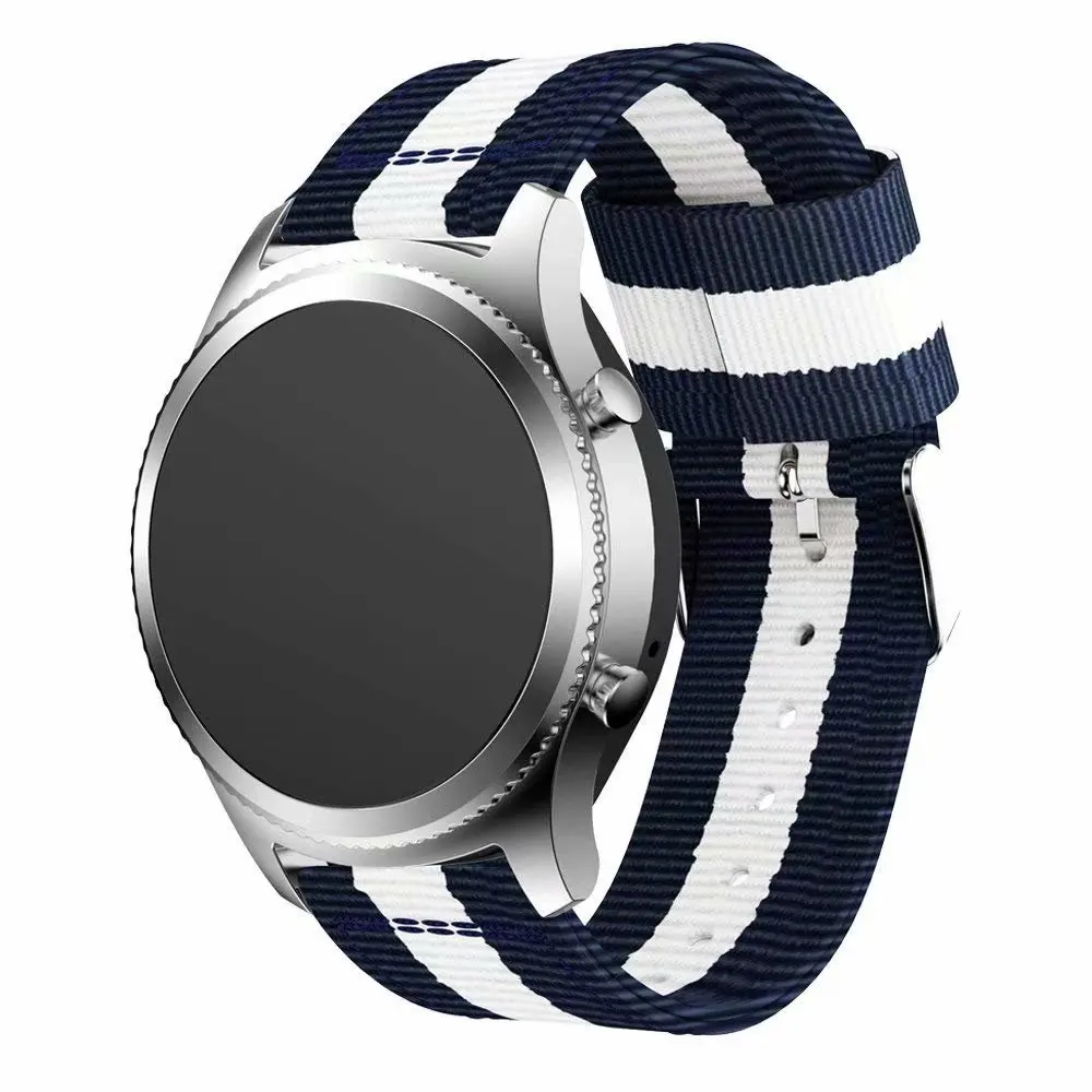 

Strap Compatible with Huawei watch GT2/Active2/Samsung Galaxy Watch 3/Amazfit GTR Nylon fabric bracelet strap for 22mm 20mm band