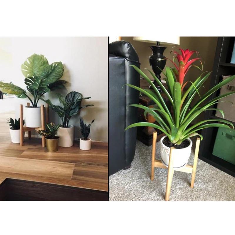 

Newly Adjustable Plant Stand Modern Wood Indoor Plant Stand Bamboo Flower Pot Holder Fits Home Plant Decoration XSD88