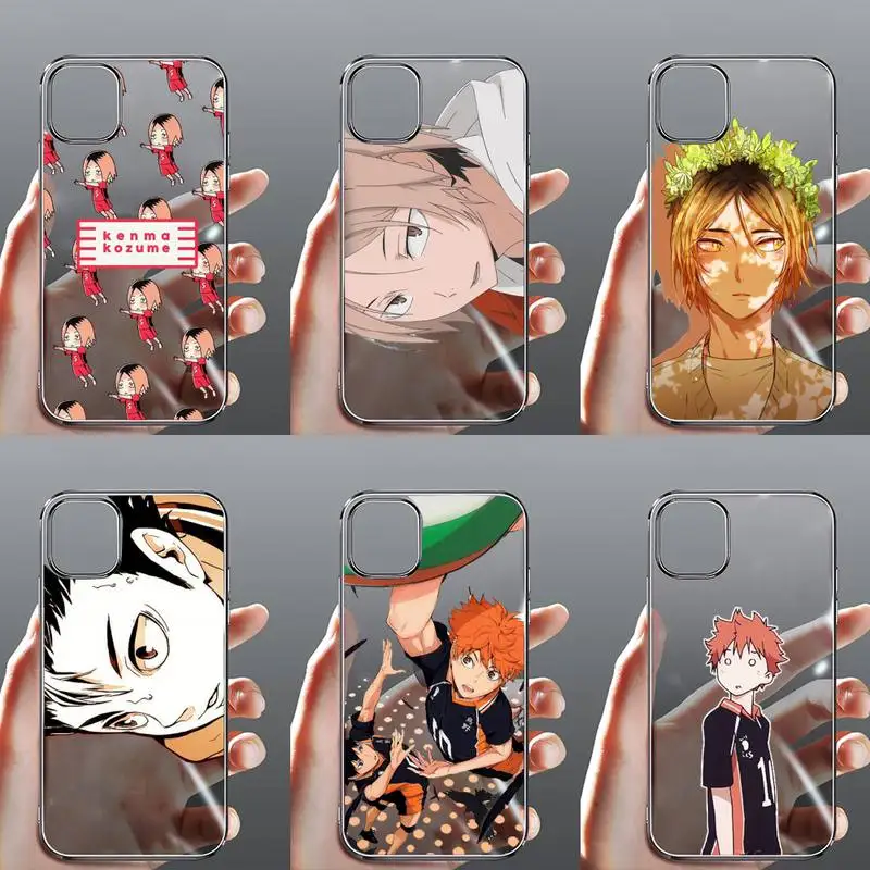 

Anime Kenma Kozume Of Haikyuu Phone Case Transparent for iPhone Samsung 11 12 6 7 8 9 30 Pro X Max XR Plus lite