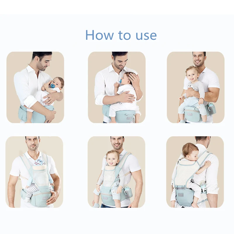 Многофункциональный дышащий эргономичный рюкзак переноска для младенцев слинг