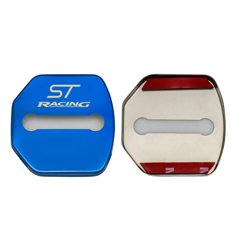Car Styling Stainless Steel Auto Door Lock Protective Covers For Ford ST Racing Focus 3 MK3 Kuga Decoration Buckle 4pcs | Автомобили и
