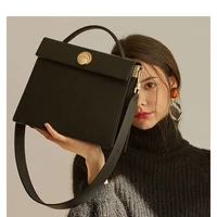 organ black small square bag small pu leather crossbody bags for women trend hand bag womens branded trending shoulder handbags