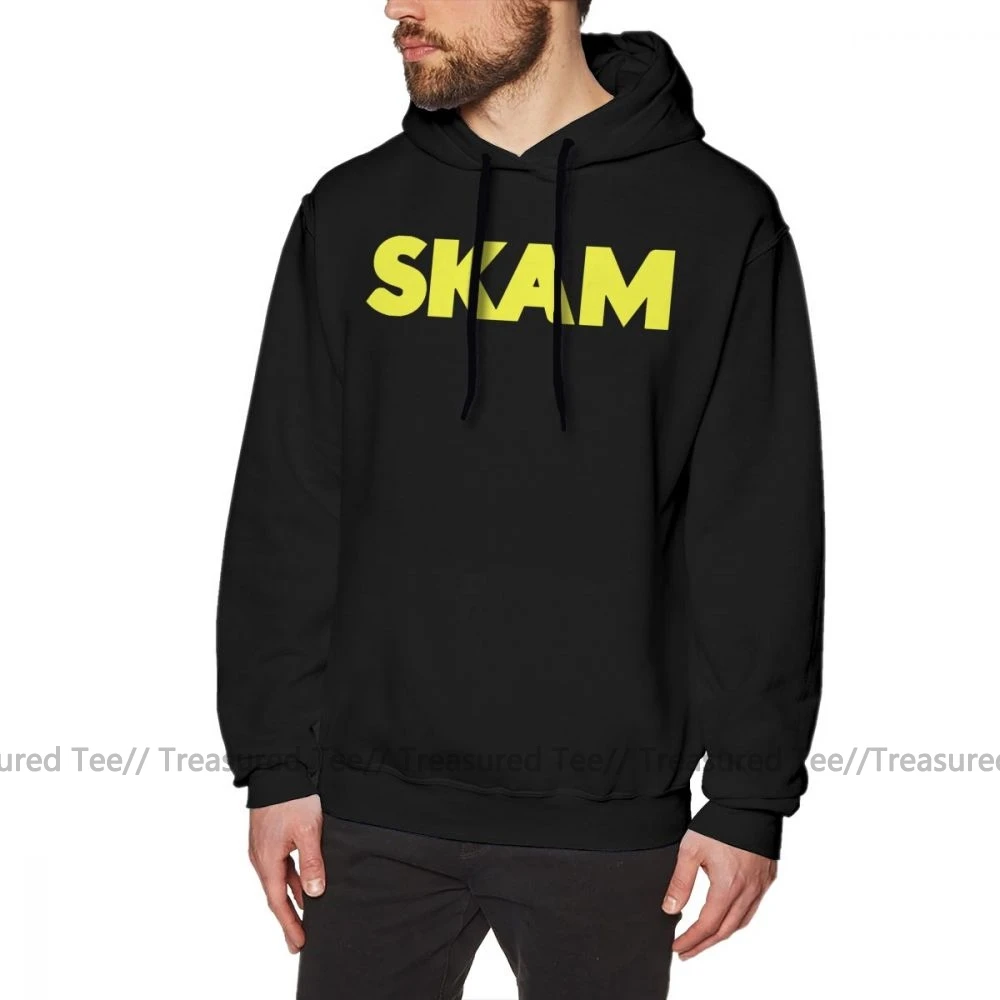 Skam Толстовка Толстовки «Skam» теплый пуловер Толстовка уличная Мужская Большой серые хлопковые длинные толстовки