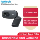 Веб-камера Logitech C270 full HD Vid 720P, встроенный микрофон, USB2.0, мини-компьютер, камера для настольного компьютера или ноутбука C270i C310 C270