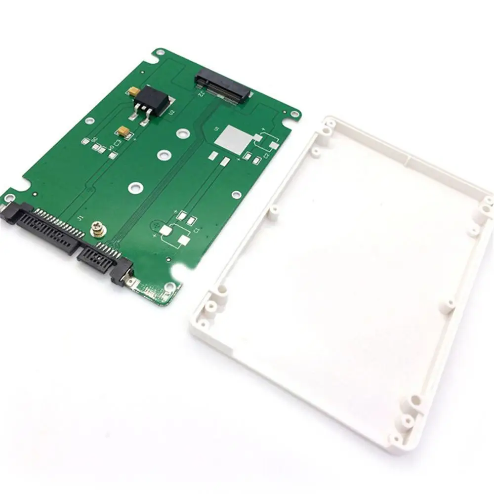 1 шт. M.2 NGFF Sata3 SSD до 2 5 &quotSATA адаптер карта жесткий диск чехол корпус белый Sata к