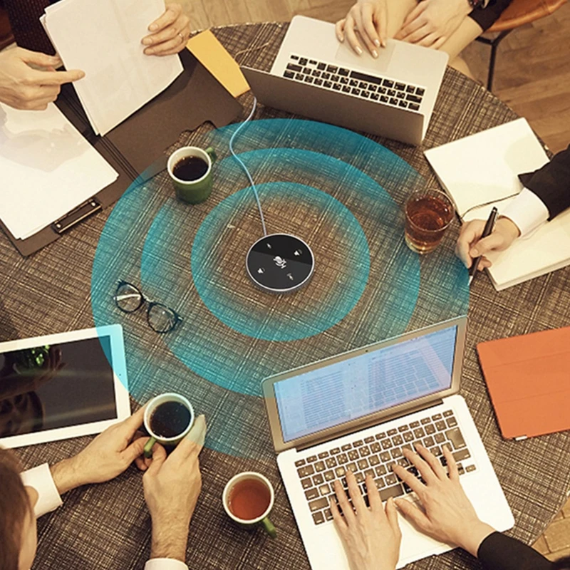 

Omnidirectional Mic with 360 Voice Pickup Touch-Sensor Microphonr for Video Conference, Skype Chatting, Interview