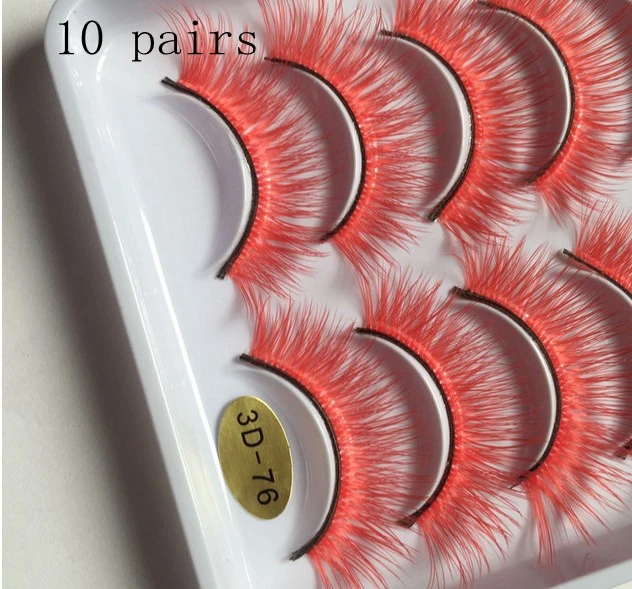 Густые Длинные Накладные ресницы для вечевечерние коричневые цветные накладные