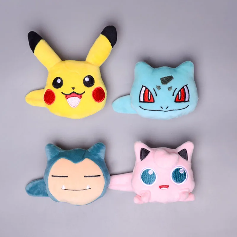 Плюшевая заколка для волос в виде покемона Пикачу аксессуары |