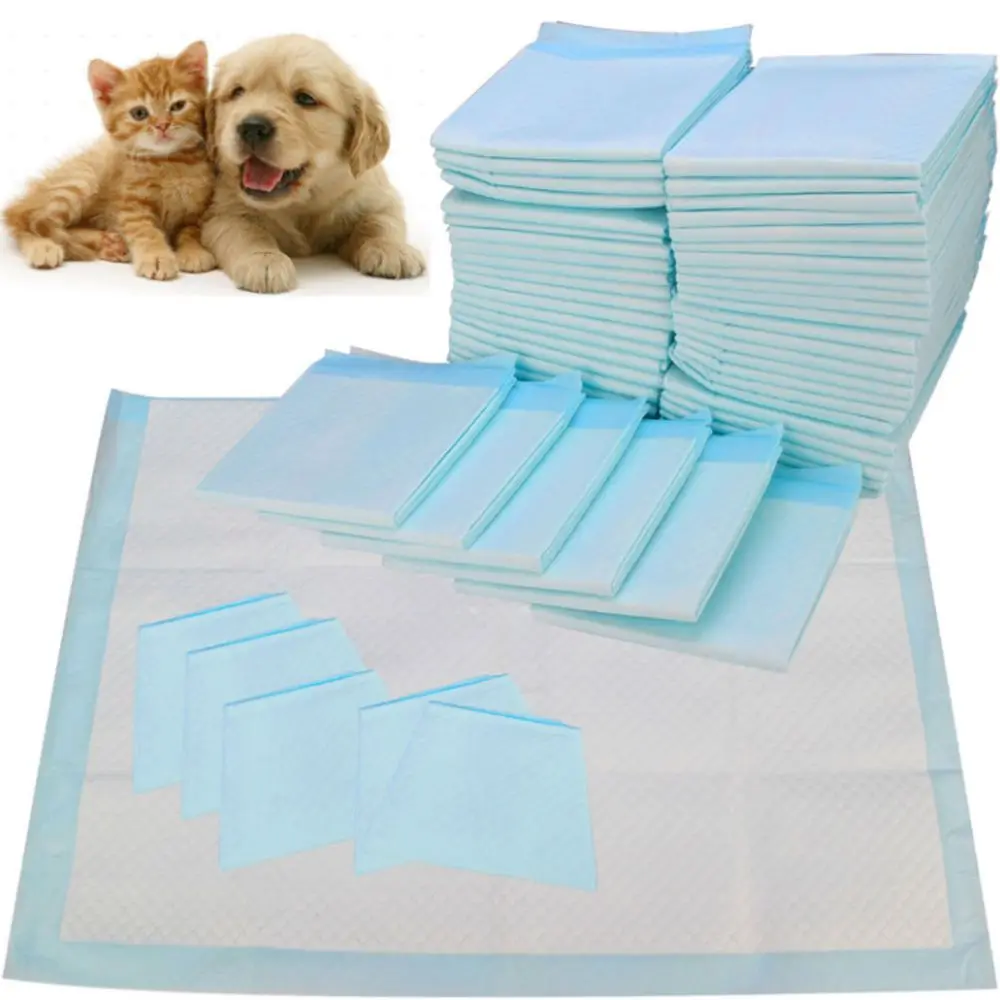 

4Size Pet Dog Diapers Super Absorbent Cat Dog Training Urine Pee Pads Healthy Clean Wet Mat Disposable Dog Diaper Training Pad