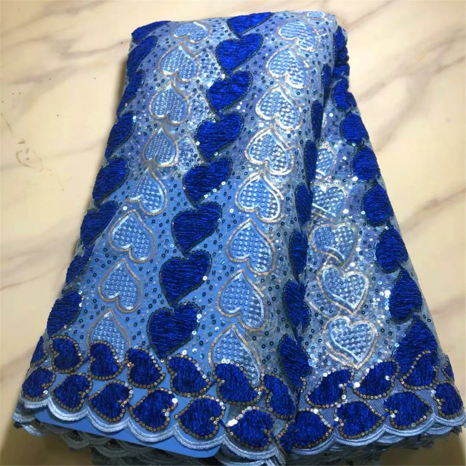 Высококачественная вышитая африканская гипюровая кружевная ткань дешевая