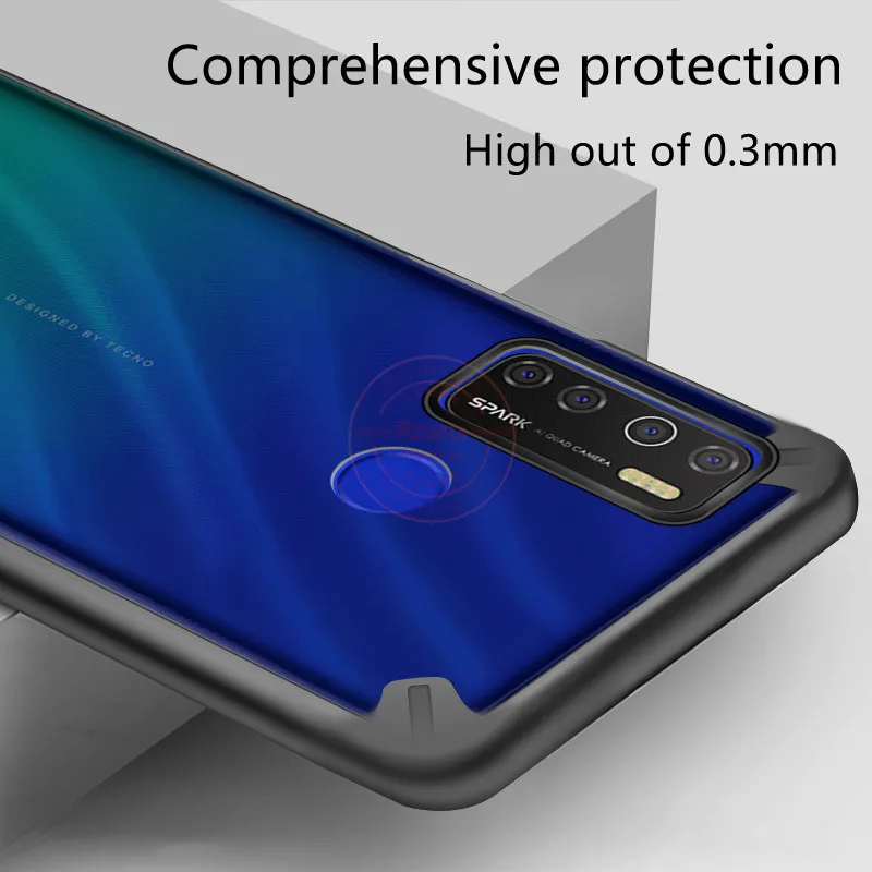 

Rzants For Tecno Spark 5 Pro Case Hard [Blade] Shockproof Slim Crystal Clear Cover funda Casing