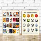 Постер с историей Кубка мира, холст, картина с изображением футбольного мяча, Настенная картина, минимализм, современная картина для гостиной, домашний декор