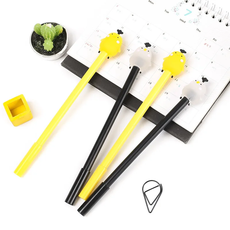 Шариковая ручка с розовой головкой свинины милый креативный инструмент черными