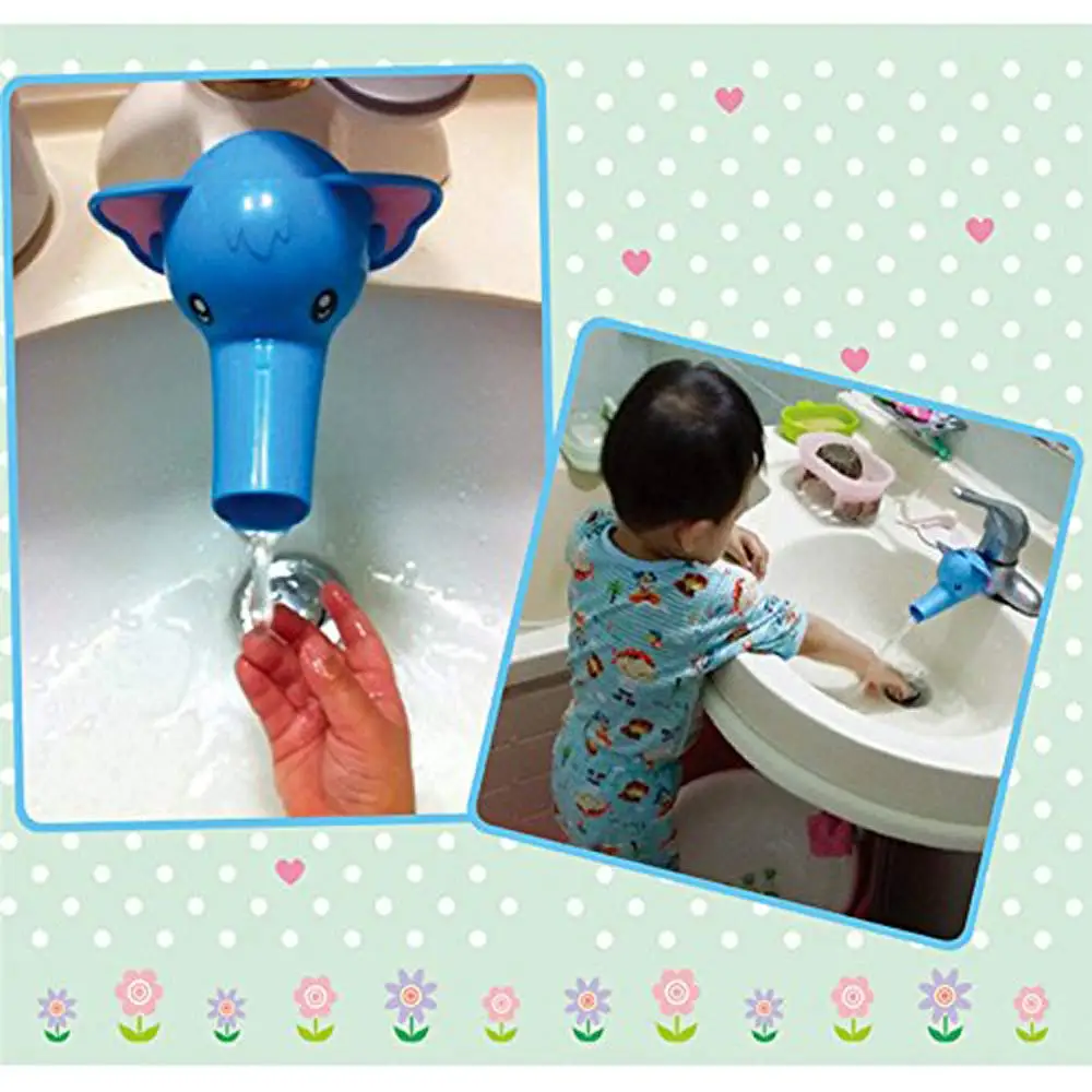 3-piece cute cartoon large head three-dimensional children's Guide sink hand washing machine faucet extension | Дом и сад
