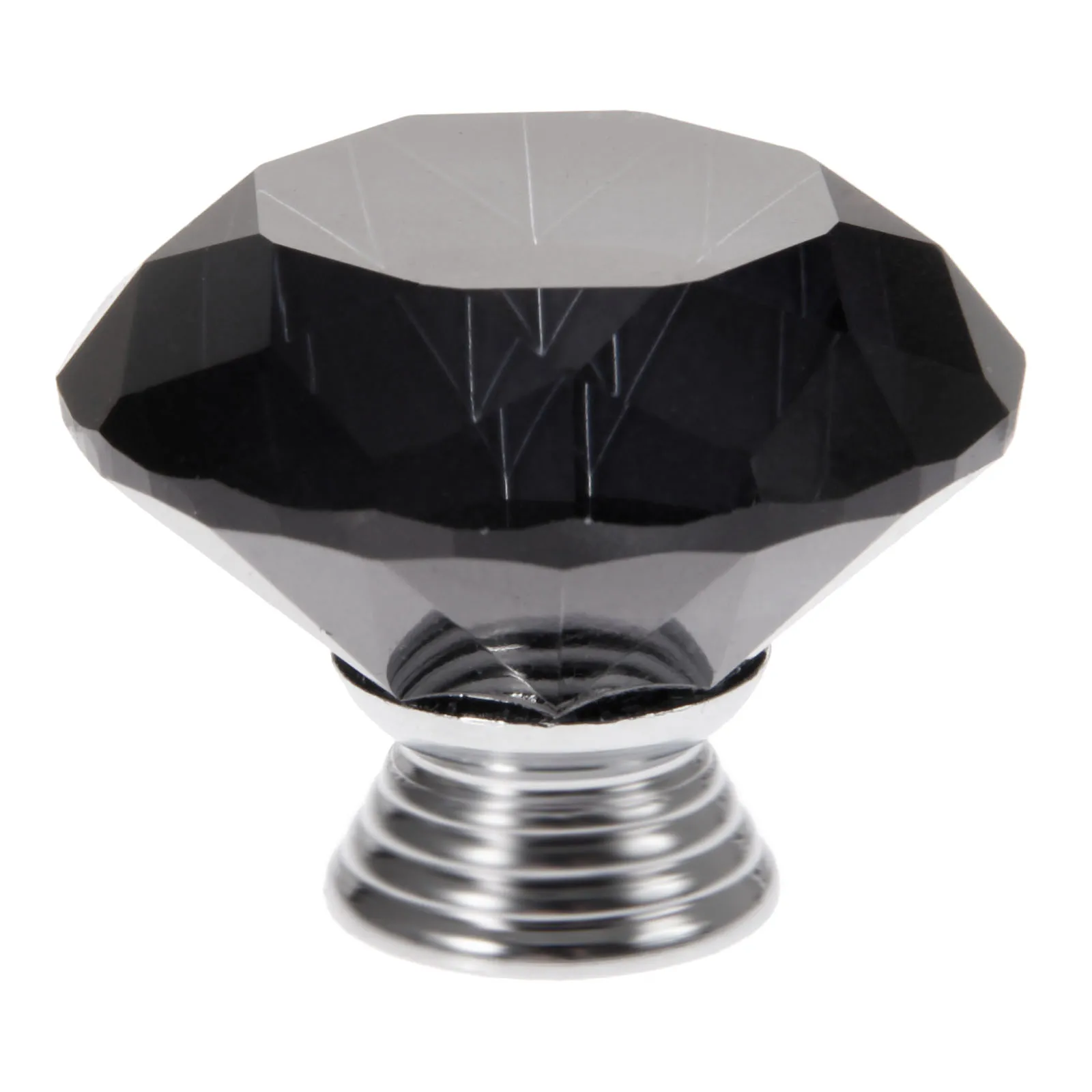 1x40 мм Черные Хрустальные стеклянные ручки выдвижные ящики для шкафа кухонный