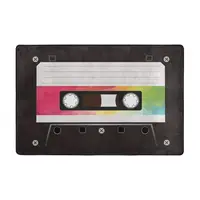 Rainbow Cassette Tape Doormat Carpet Mat Rug Polyester Anti-slip Floor Decor Bath Bathroom Kitchen Living Room 60*90
